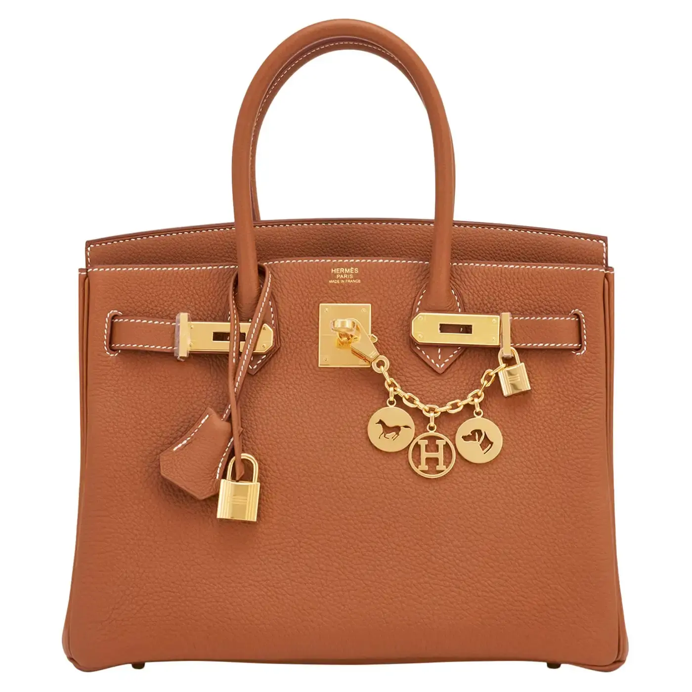 Hermes Birkin 30 Gold Tan Togo Gold Hardware Bag