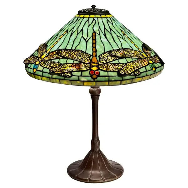 Tiffany Studios Dragonfly Diachronic Confetti Table Lamp