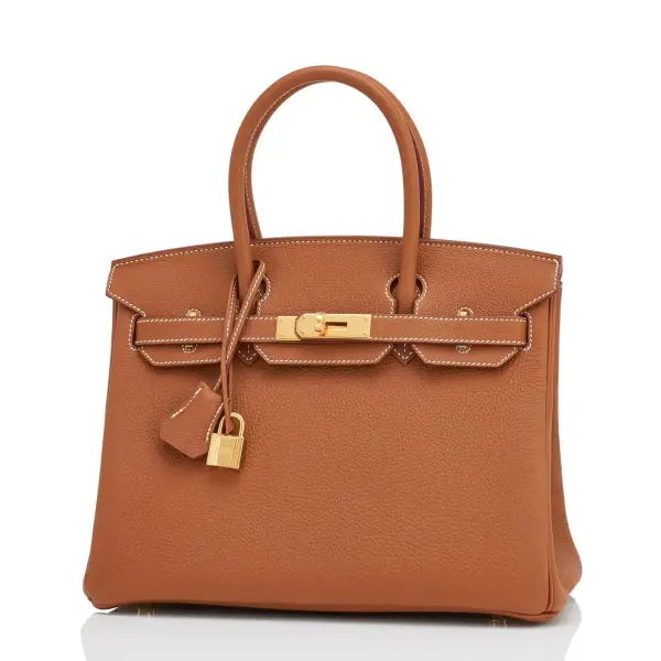 Hermes Birkin 30 Gold Tan Togo Gold Hardware Bag