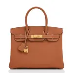 Hermes Birkin 30 Gold Tan Togo Gold Hardware Bag