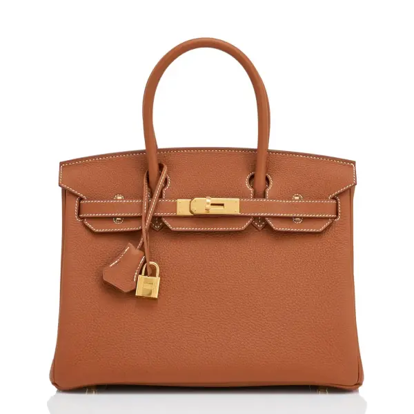 Hermes Birkin 30 Gold Tan Togo Gold Hardware Bag