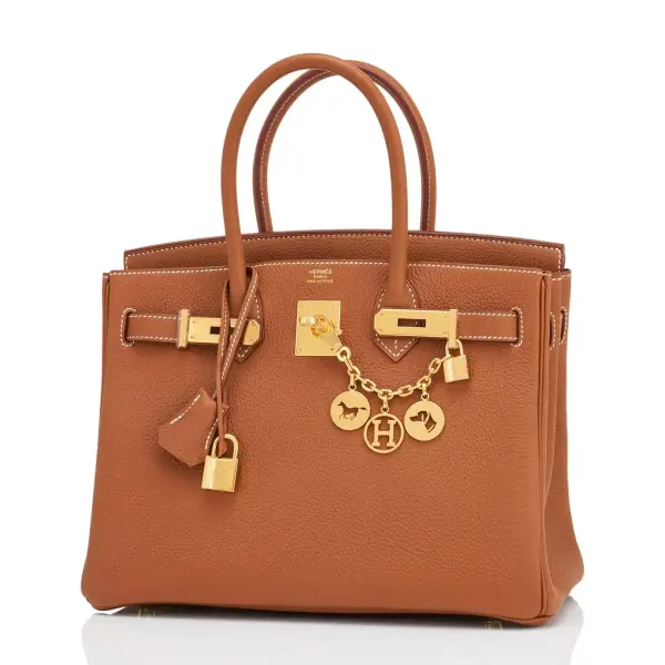 Hermes Birkin 30 Gold Tan Togo Gold Hardware Bag