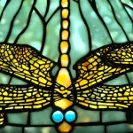 Tiffany Studios Dragonfly Diachronic Confetti Table Lamp