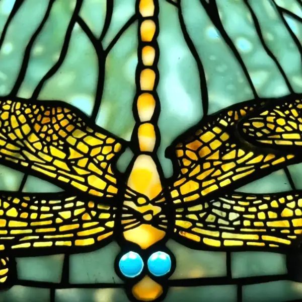 Tiffany Studios Dragonfly Diachronic Confetti Table Lamp