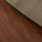 Landscape Nesting Coffee Tables Set of 3, Walnut, Oxidized Brass, Greenapple