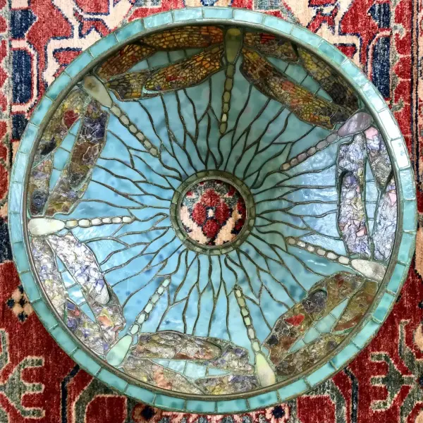 Tiffany Studios Dragonfly Diachronic Confetti Table Lamp