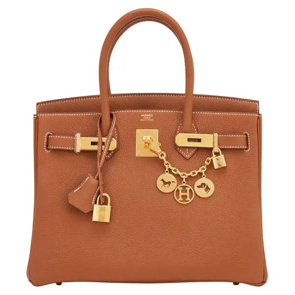 Hermes Birkin 30 Gold Tan Togo Gold Hardware Bag