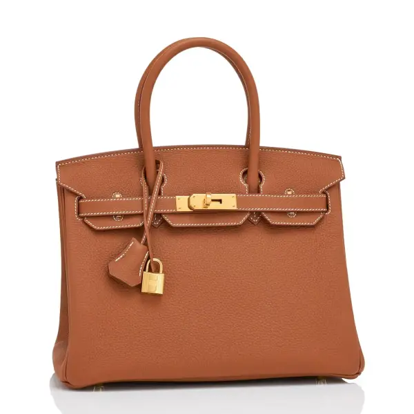 Hermes Birkin 30 Gold Tan Togo Gold Hardware Bag