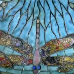 Tiffany Studios Dragonfly Diachronic Confetti Table Lamp